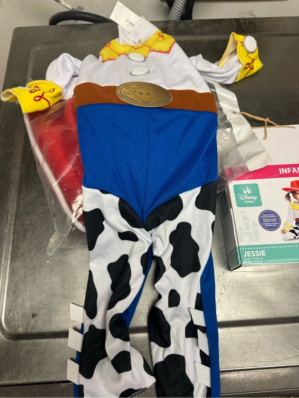 Disney Red and White Toy Story Jessie Infant Costume Hat - Picture 4 of 5